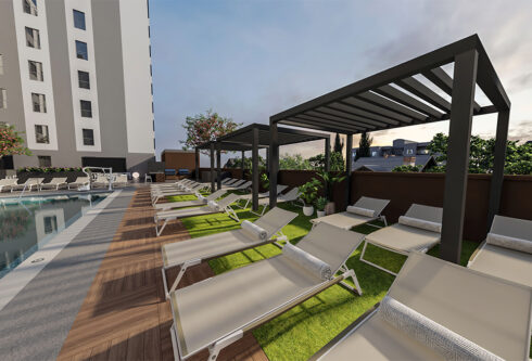 Resort style pool