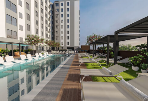 Resort style pool