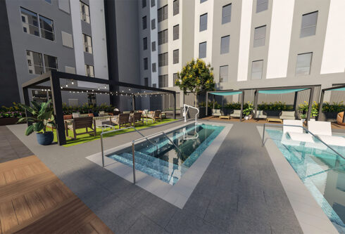 Resort style pool
