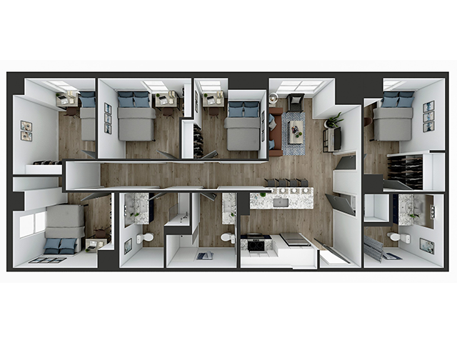 E1 Floor plan layout