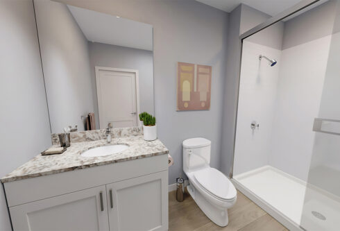 Apartment bathroom