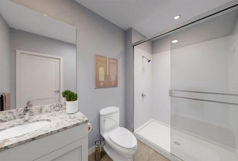 Apartment bathroom