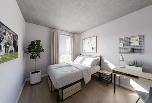 Apartment bedroom