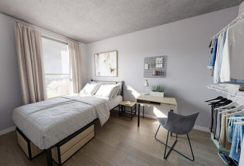 Apartment bedroom