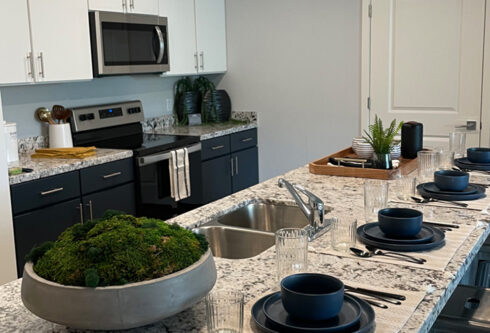 Furnished kitchen